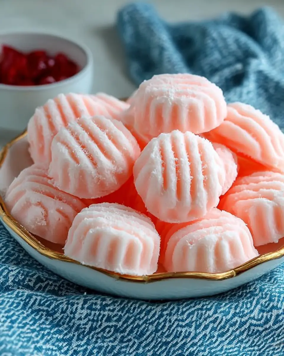 A delicious plate of Cream Cheese Mints
