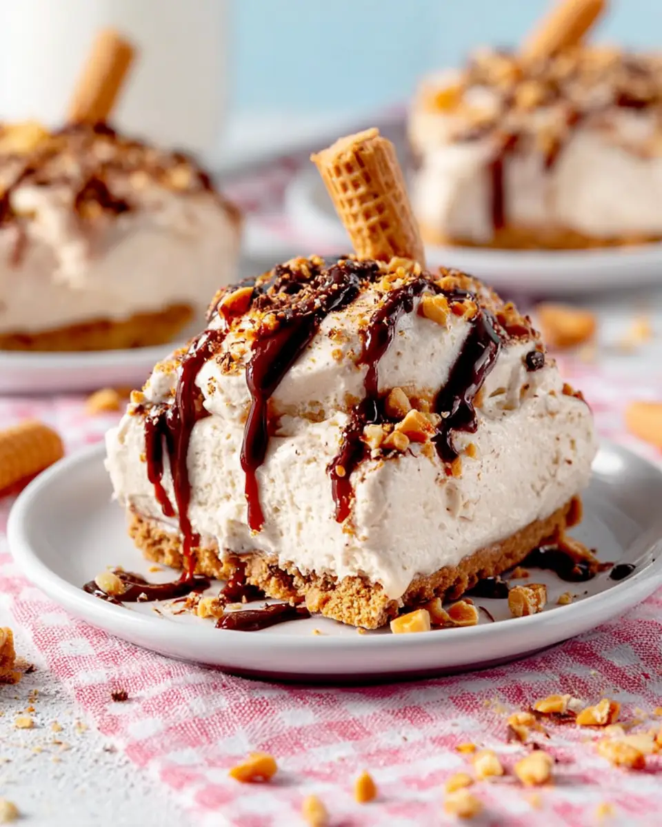 A delicious plate of Drumstick Frozen Dessert