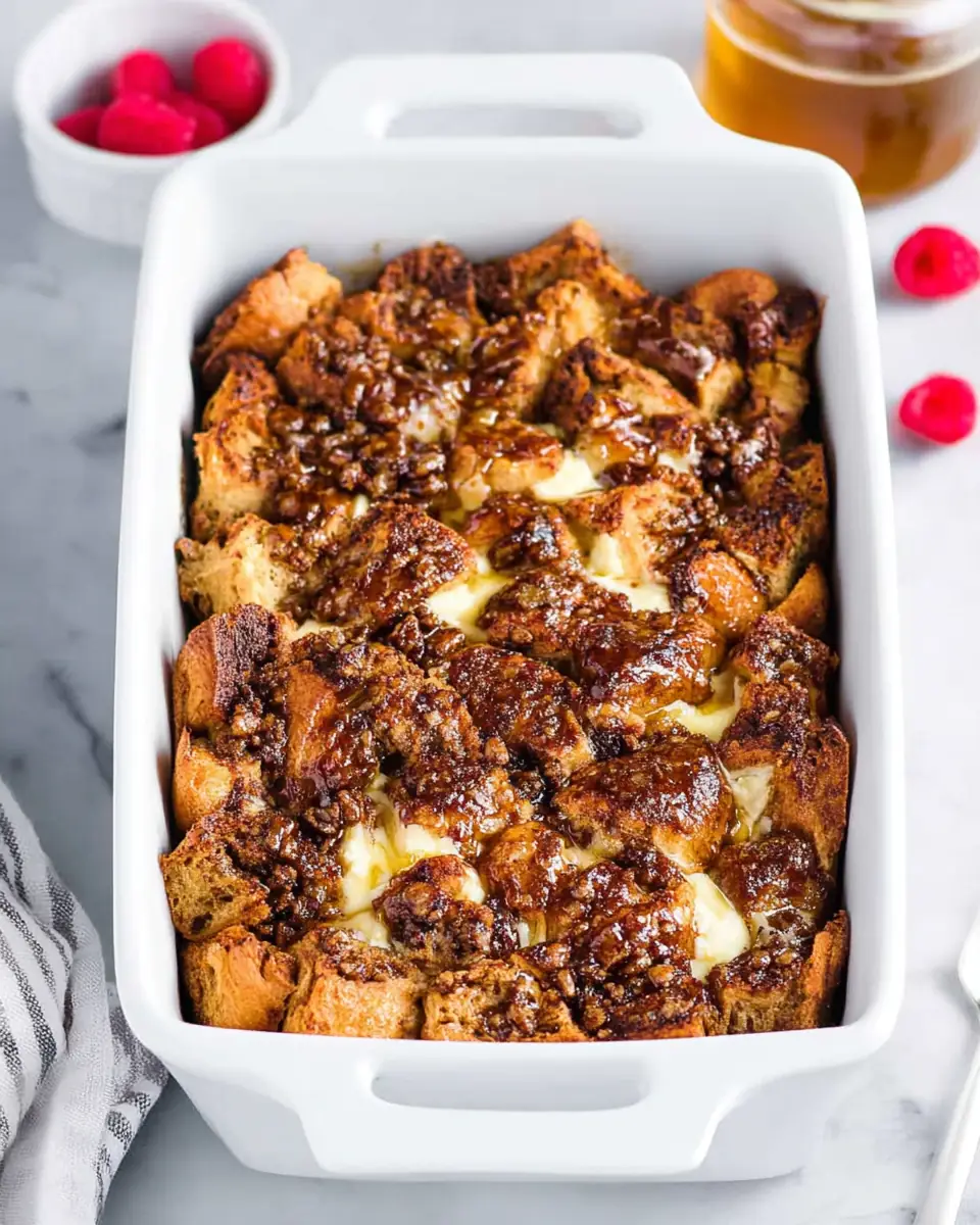 A delicious plate of Easy French Toast Casserole