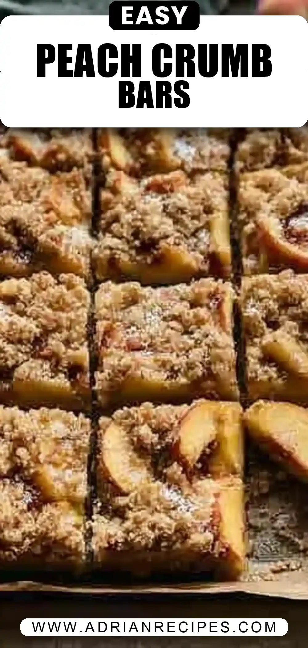 Easy Peach Crumb Bars Recipe – Buttery Homemade Peach Dessert Bars for Summer Baking