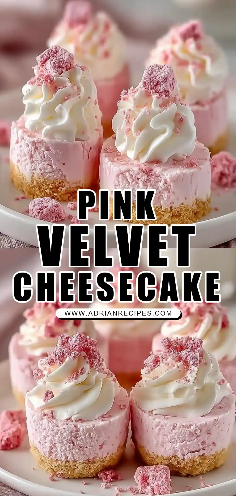 No Bake Pink Velvet Cheesecake Bites: Easy, Creamy, and Perfectly Pretty