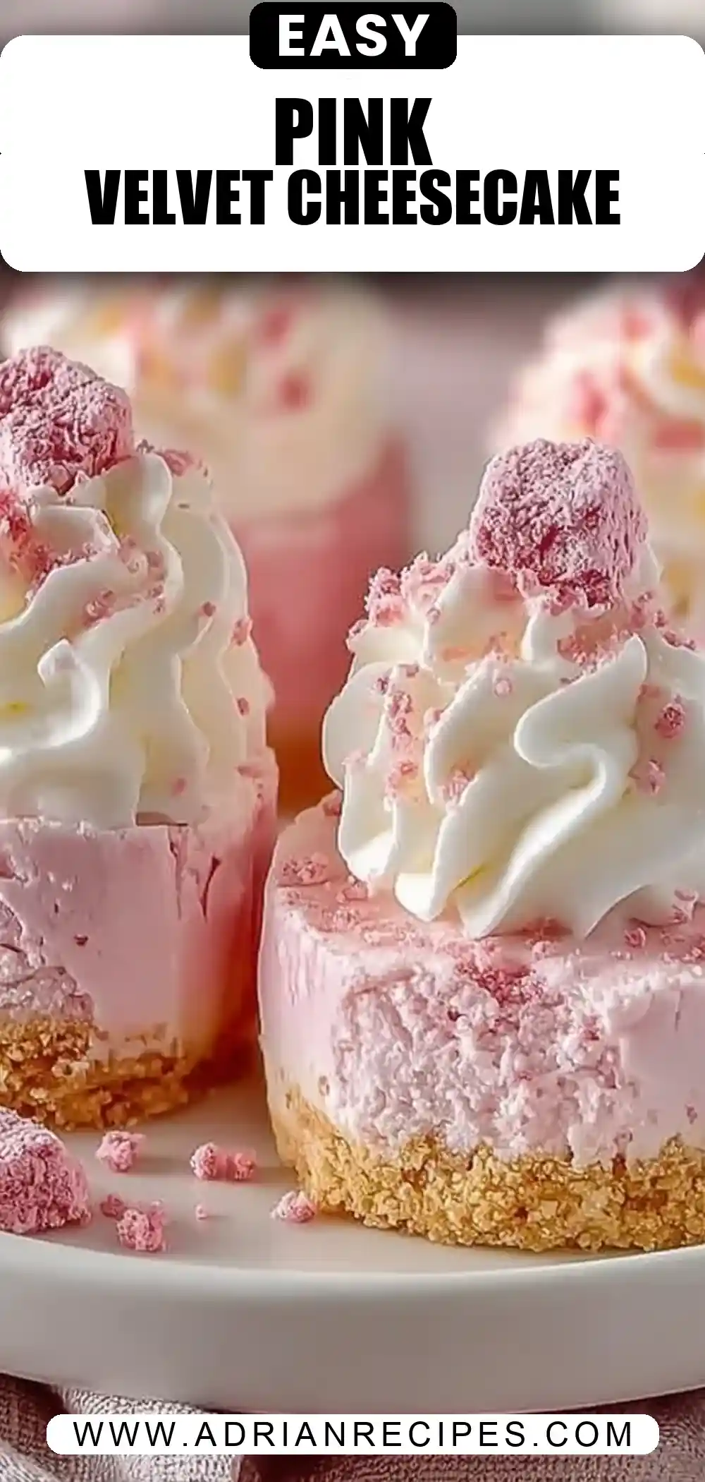 No Bake Pink Velvet Cheesecake Bites: Easy, Creamy, and Perfectly Pretty