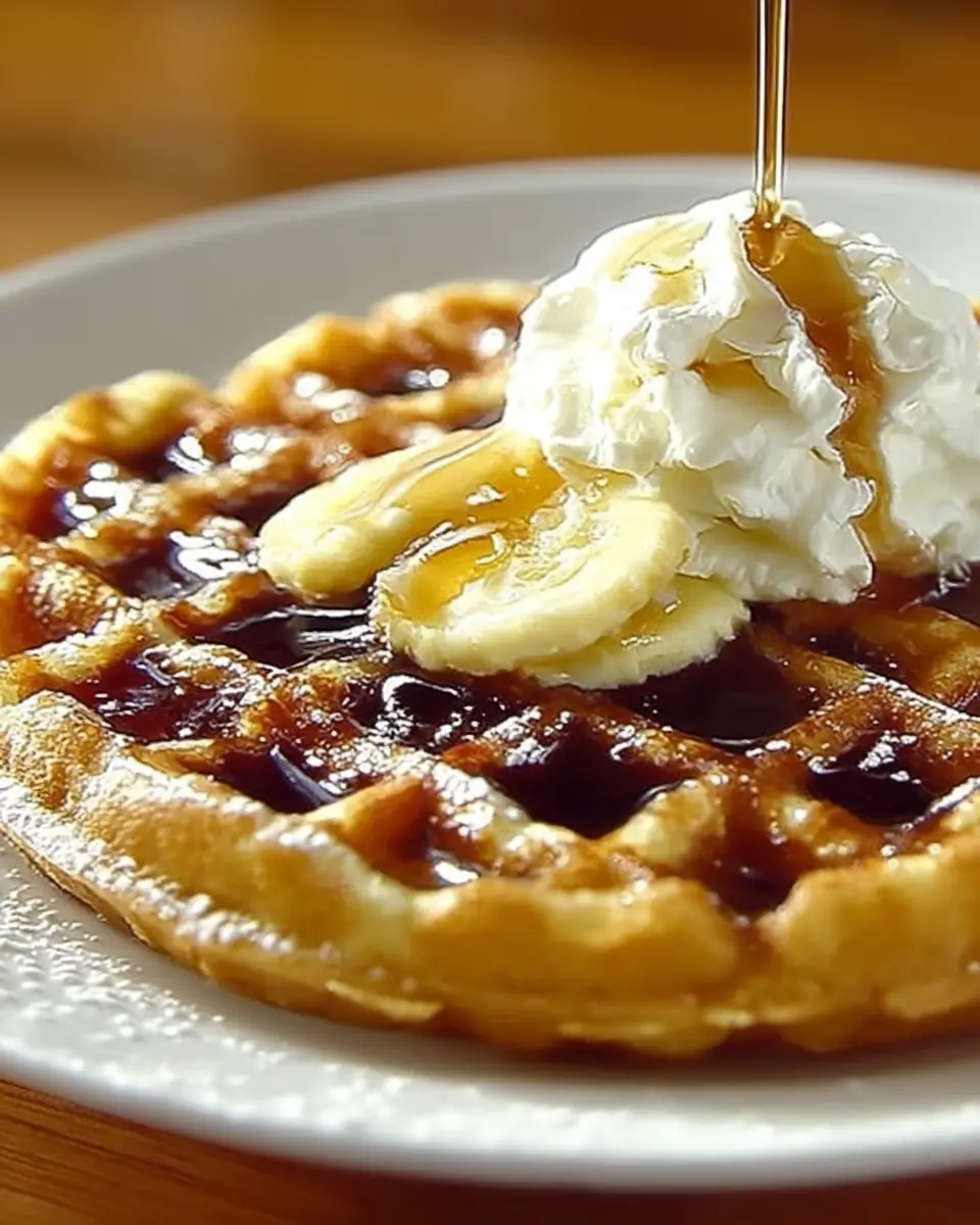 A delicious plate of Perfect Waffle House Waffle Recipe: Fluffy & Delicious
