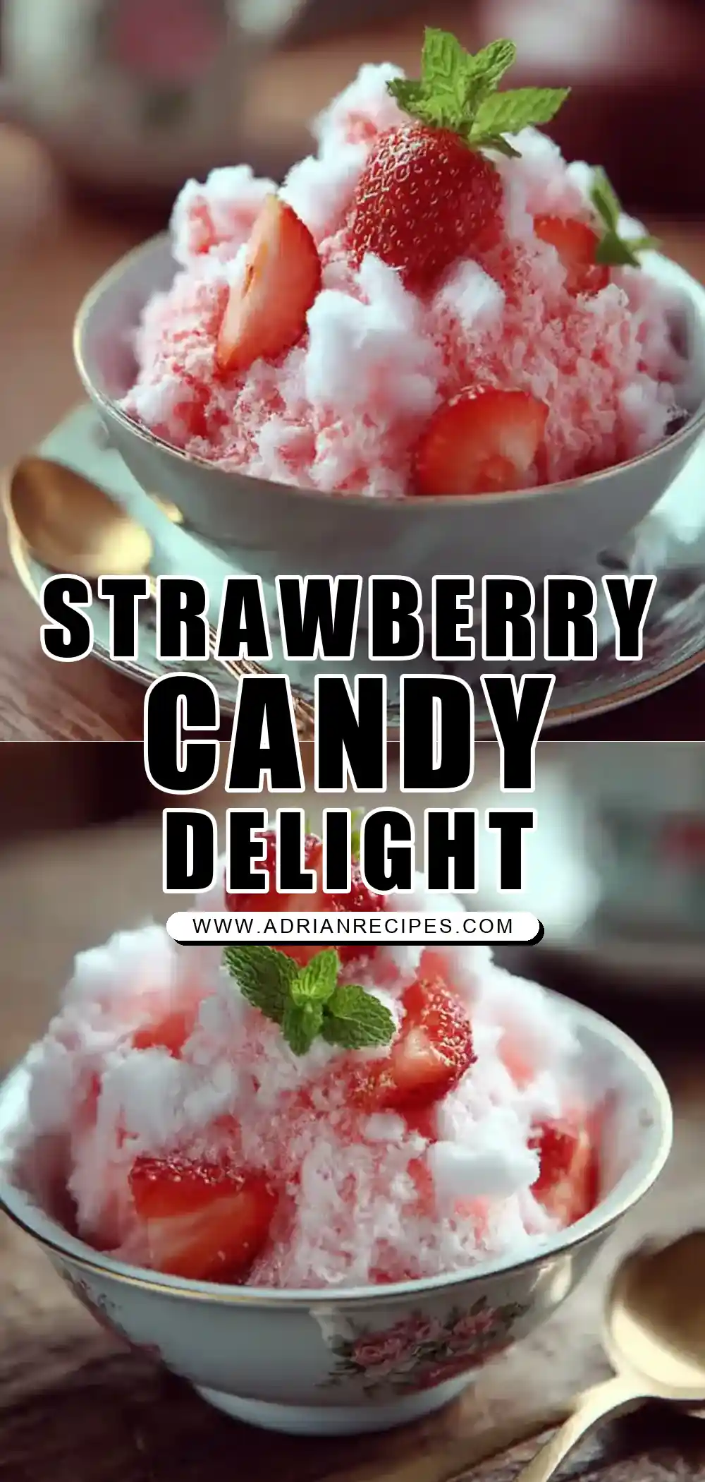 Strawberry Cotton Candy Salad