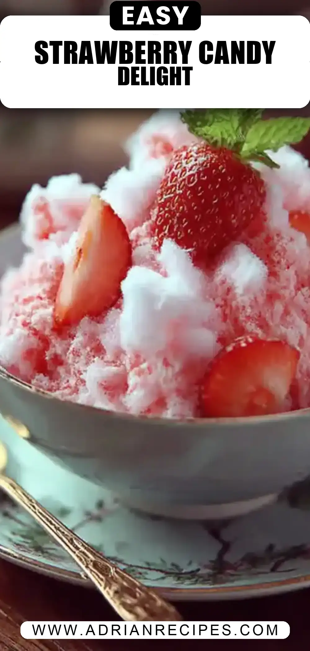 Strawberry Cotton Candy Salad