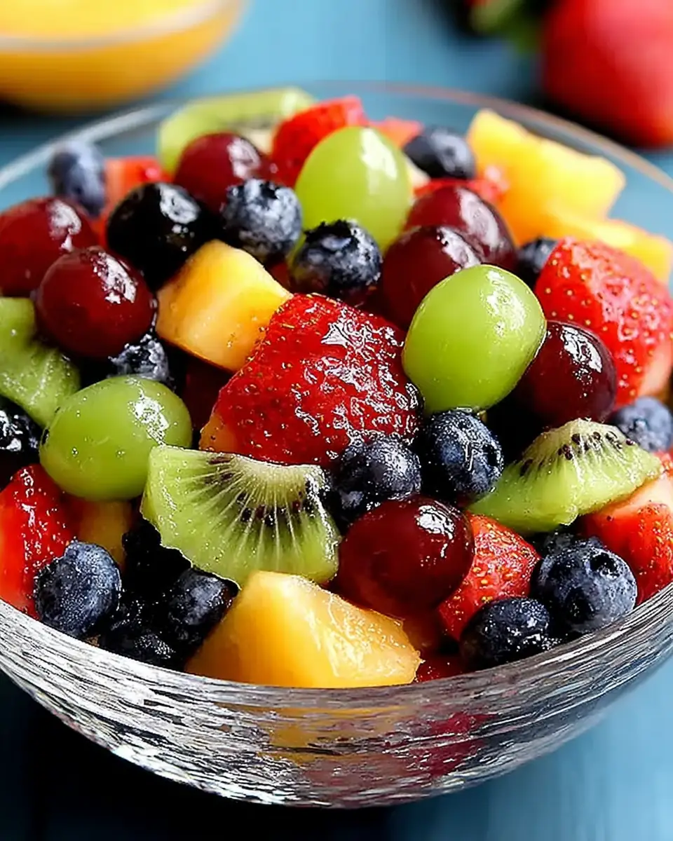 A delicious plate of Secret Ingredient Fruit Salad: So Easy & Yummy